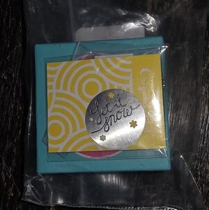 NEW Authentic Origami Owl Large Silver Let it Snow Winter locket gift